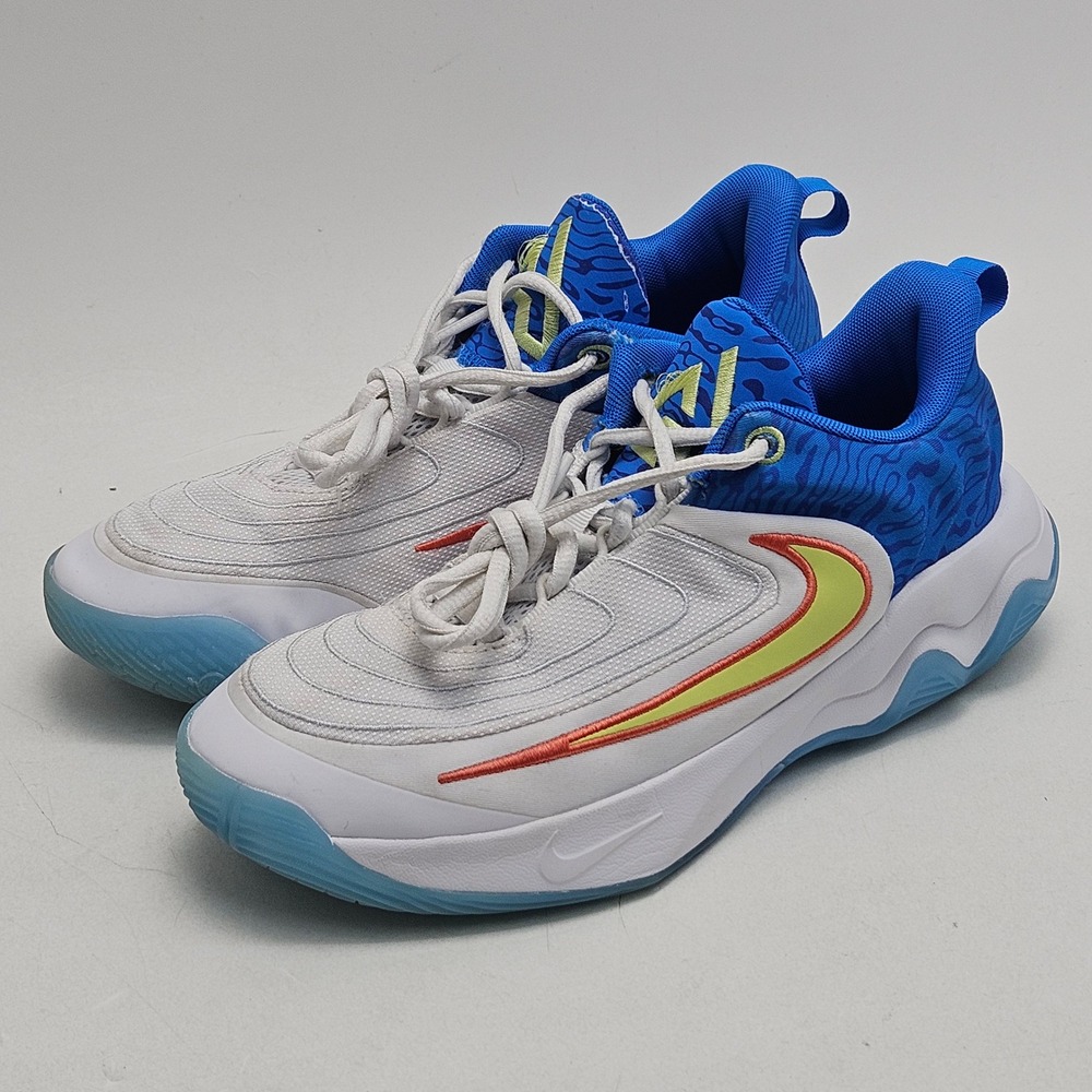 Nike Giannis Immortality 4 Basketball Shoe Youth 6.5Y White Blue HF1181-100 Kids